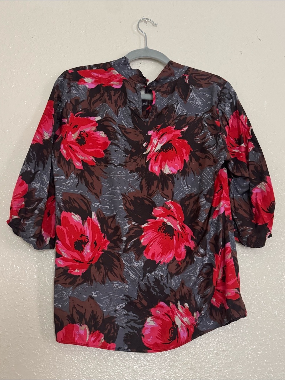 Boden Moody Floral Silk Blend Blouse - Picture 2 of 5